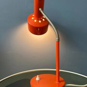 Lampe de bureau orange Hustadt Leuchten du milieu du siècle