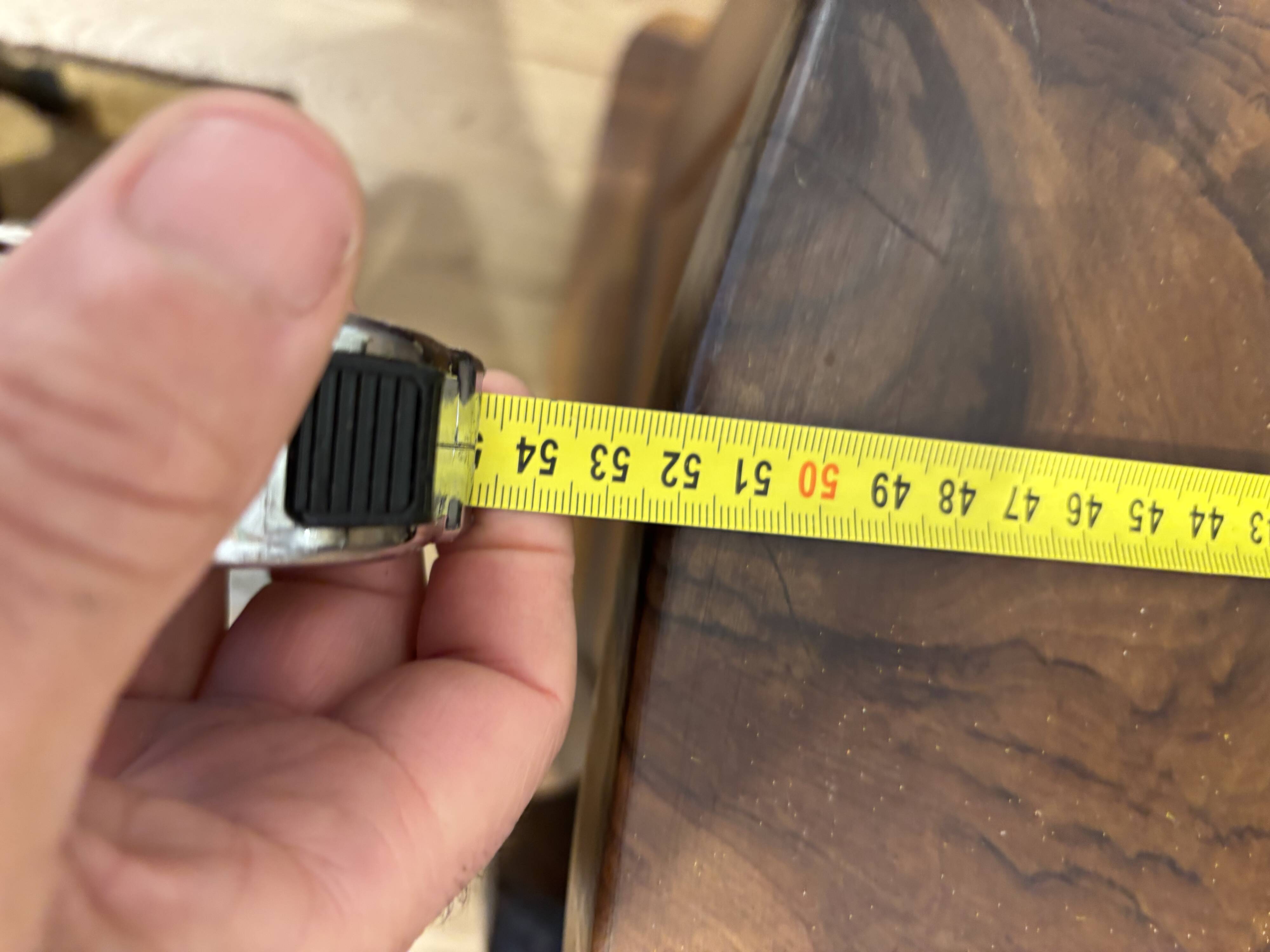 Brutalist enfilade in olive wood, 1952