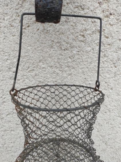 Vintage iron basket