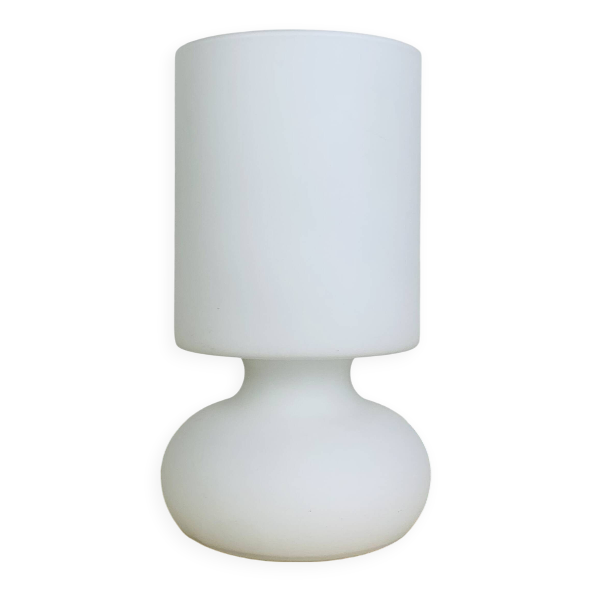 Ikea Lykta lamp, matte white glass, vintage