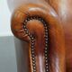 Fauteuil club en cuir de mouton