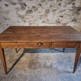 Antique oak farmhouse table – Circa 1900 – Rustic table with drawer