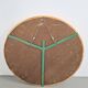 Large Mid-Century Round Pine Mirror, Denmark, 1960s
