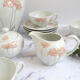 Service à café/thé vintage motif floral