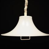 White pendant lamp, Danish design, 1970s, manufacturer: Fog & Morup