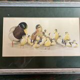 Set of 2 decorative duck wall posters ideal for children's rooms