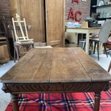 Carved wood table