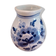 Vase soliflore Delft décor fleurs bleues