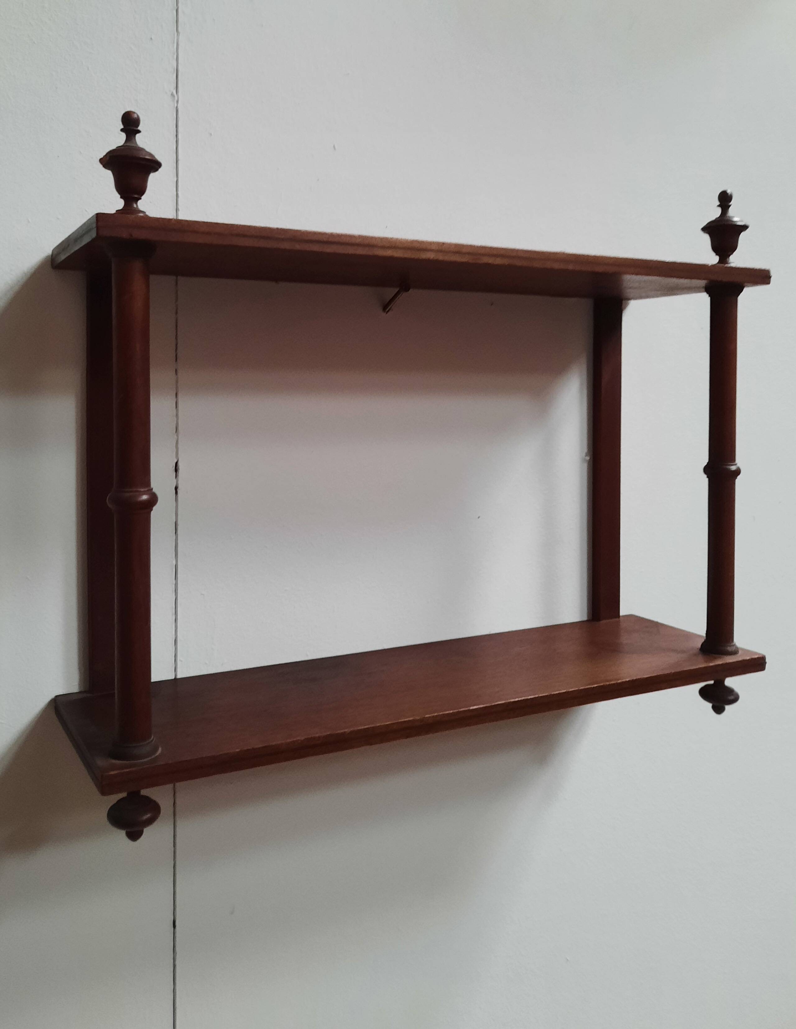 Mahogany wall shelf