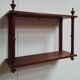 Mahogany wall shelf