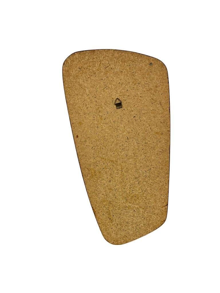 Vintage gold rockabilly wall mirror