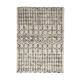 Ecru Berber rug with black tribal pattern 160x230 cm