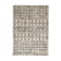 Ecru Berber rug with black tribal pattern 160x230 cm
