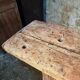 Antique French carpenter's workbench in oak and beech, circa 1900