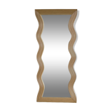 Zigzag rattan foot mirror H:182cm