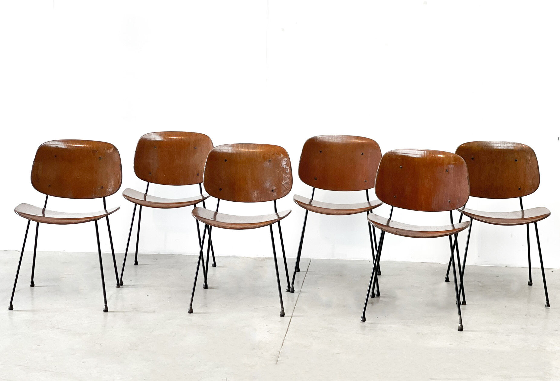 Mid century italian dining chairs 1960s