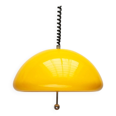 Lampe suspension Cabras de style Space Age du milieu du siècle par Luigi Massoni pour Guzzini, années 1960