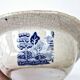 Old Rectangular Hollow Dish In English Earthenware 19th Chinese Decor Blue Willow
