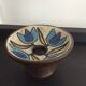 Vintage ceramic candle holder signed Yvette Manoy