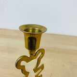 Bougeoir laiton nounours vintage