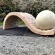 80s design coffee table. made of Mactan travertine stones from Magnussen ponte.