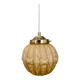 Vintage globe pendant light in pale yellow opaline