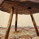 Brutalist chestnut coffee table