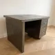 Industrial desk Strafor in grey steel