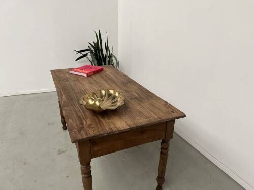 Farm work table in solid pine, 1950s