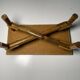 Vintage bamboo and rattan step stool
