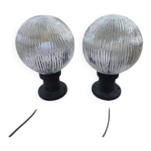 Paire de lampes industrielle