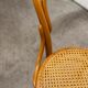 Chaise bistrot bois courbé 1980 cannage miel