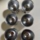 Coquetiers en inox vintage