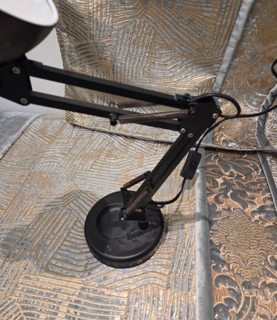 Vintage articulated black lamp