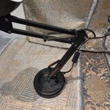 Vintage articulated black lamp