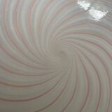 Murano Pink Swirl Glass Ceiling Light by Venini