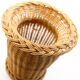 Handcrafted and vintage woven rattan/wicker vase
