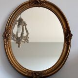 Antique oval mirror