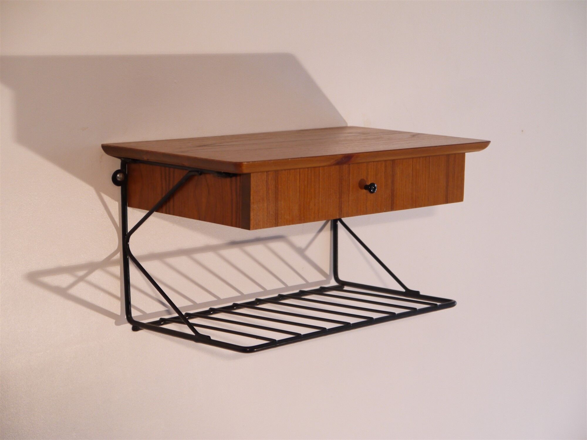 Scandinavian vintage hanging shelf