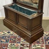 Vestiaire en chêne de la fin XIXème avec sa jardinière