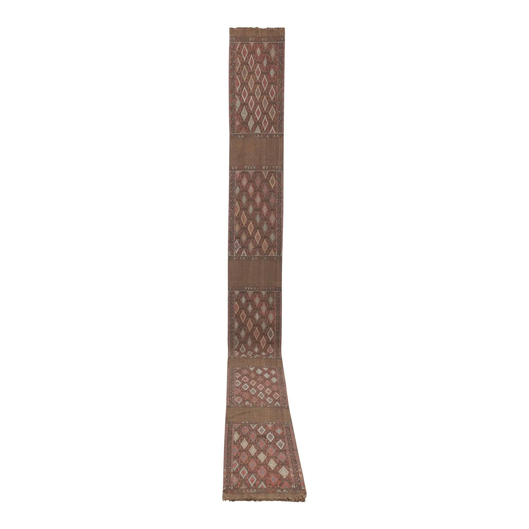 Tapis de couloir turc vintage