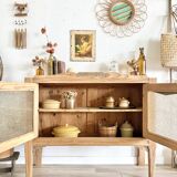 Console vitrée art déco