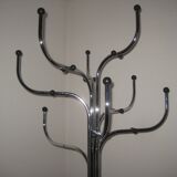 Vintage chrome coat holder