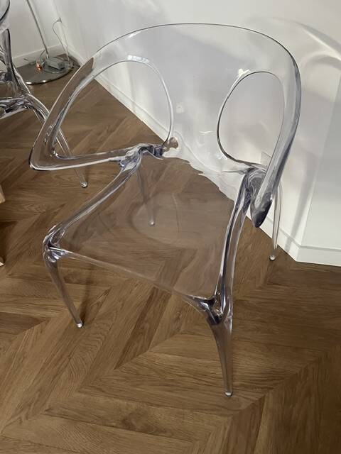 transparent Roche Bobois chairs