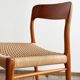 Set of 4 chairs #75 in teak by Niels O. Møller, JL Moller, Mid Century