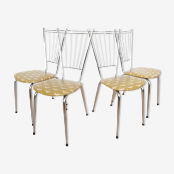 Lot de 4 chaises vintage