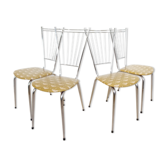 Lot de 4 chaises vintage