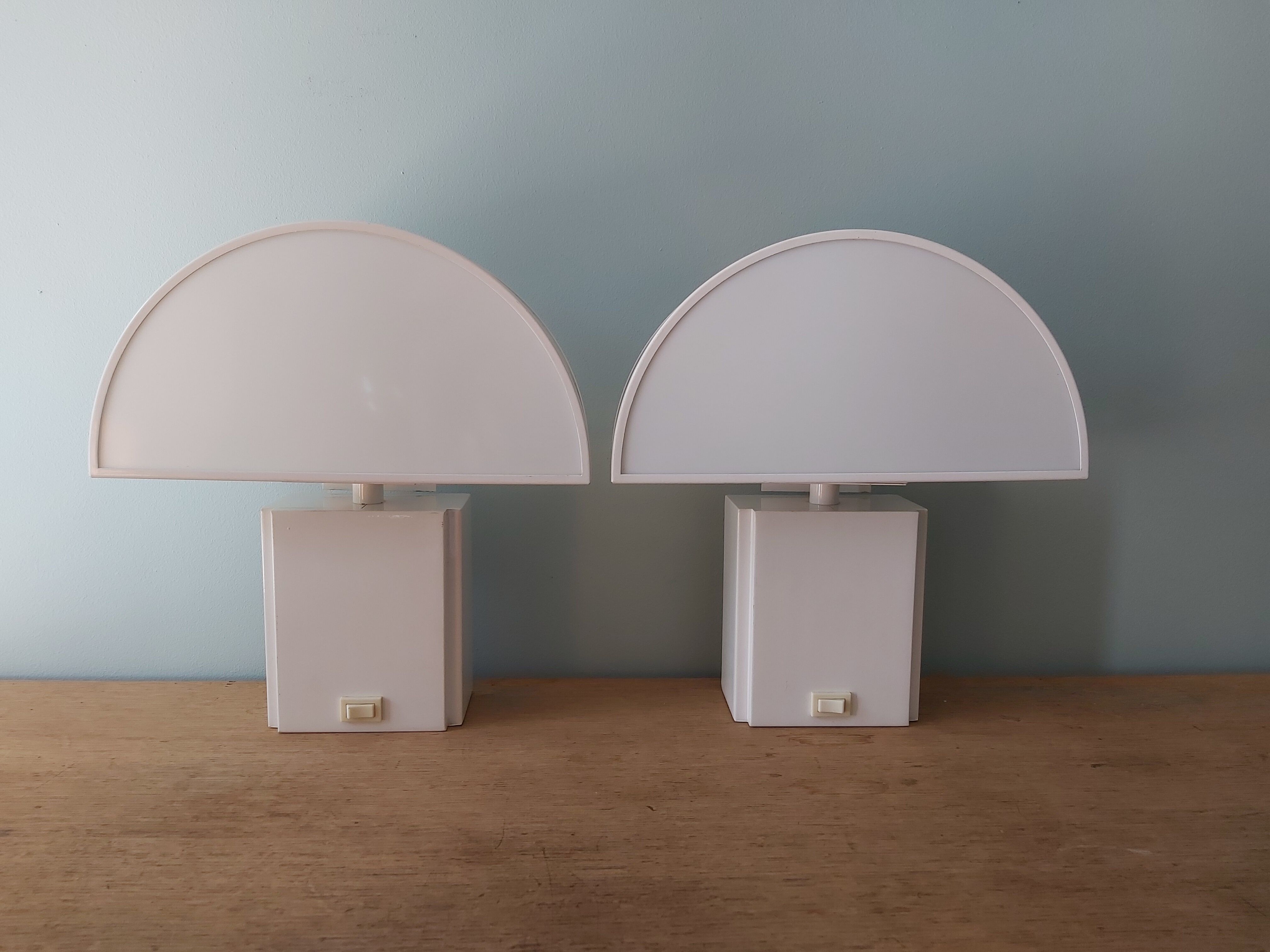 Pair of wall lamps, Olympus model, Harvey Guzzini, 70s