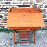 Claire Pampo vintage folding wooden children's desk from the 50s