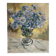 Bouquet of blue flowers, oil on canvas signed
